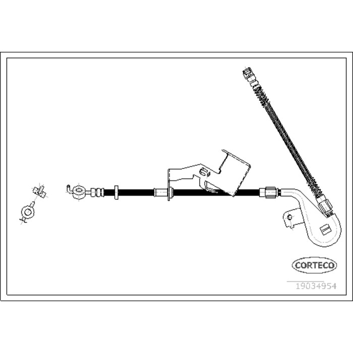 Шланг тормозной Corteco 19034954
