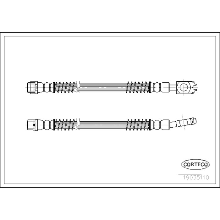 Шланг тормозной Corteco 19035110