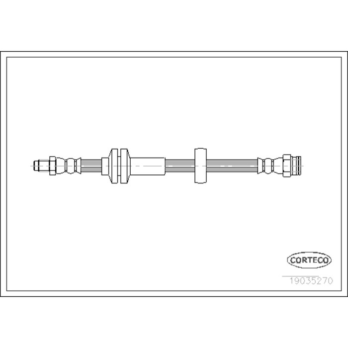 Шланг тормозной Corteco 19035270