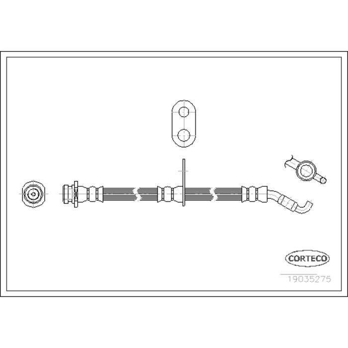 Шланг тормозной Corteco 19035275