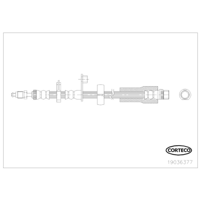 Тормозной шланг Corteco 19036377