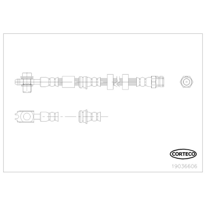 Тормозной шланг Corteco 19036606