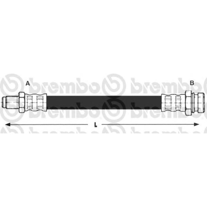 Шланг тормозной  BREMBO T54005