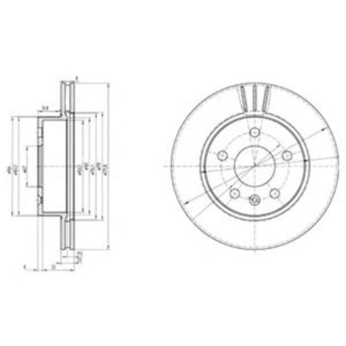 Диск тормозной DELPHI BG3296