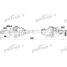 Полуось Patron PDS0035 3175554