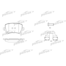 Колодки тормозные Patron PBP1636 3174572