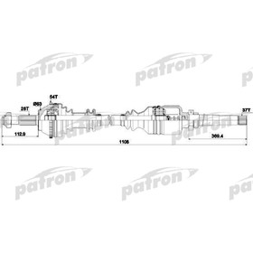 Полуось Patron PDS0085 3175583