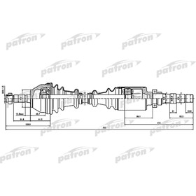 Полуось Patron PDS0101 3175592