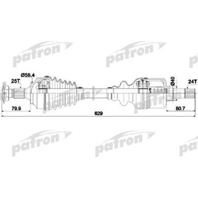 Полуось Patron PDS0147 3175615