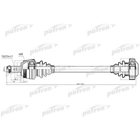 Полуось Patron PDS0249 3175658