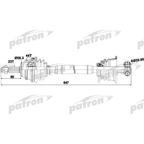 Полуось Patron PDS0299 3175683