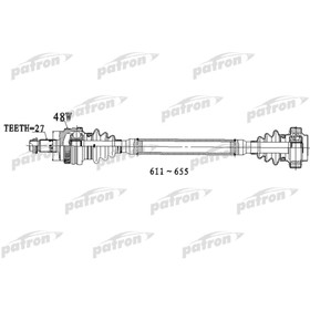 Полуось Patron PDS0308 3175687
