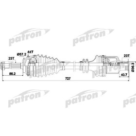 Полуось Patron PDS0361 3175712