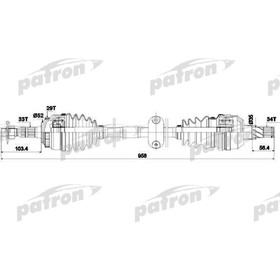 Полуось Patron PDS0432 3175739