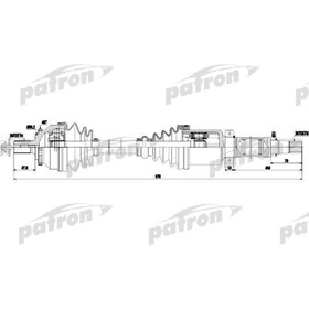 Полуось Patron PDS0441 3175744