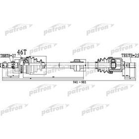 Полуось Patron PDS0494 3175762