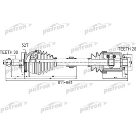 Полуось Patron PDS0501 3175765