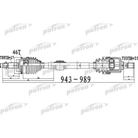 Полуось Patron PDS0512 3175769