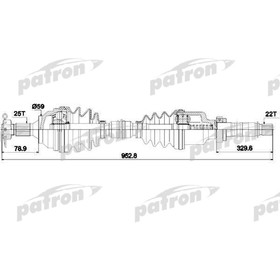 Полуось Patron PDS0729 3175785