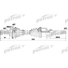 Полуось Patron PDS1562 3175801 - фото 72046