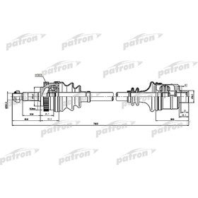 Полуось Patron PDS1595 3175803