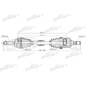 Полуось Patron PDS2033 3175807