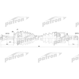 Полуось Patron PDS2819 3175809