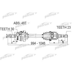 Полуось Patron PDS6409 3175829