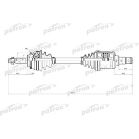 Полуось Patron PDS9107 3175836