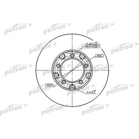 Диск тормозной Patron PBD1577 3174247