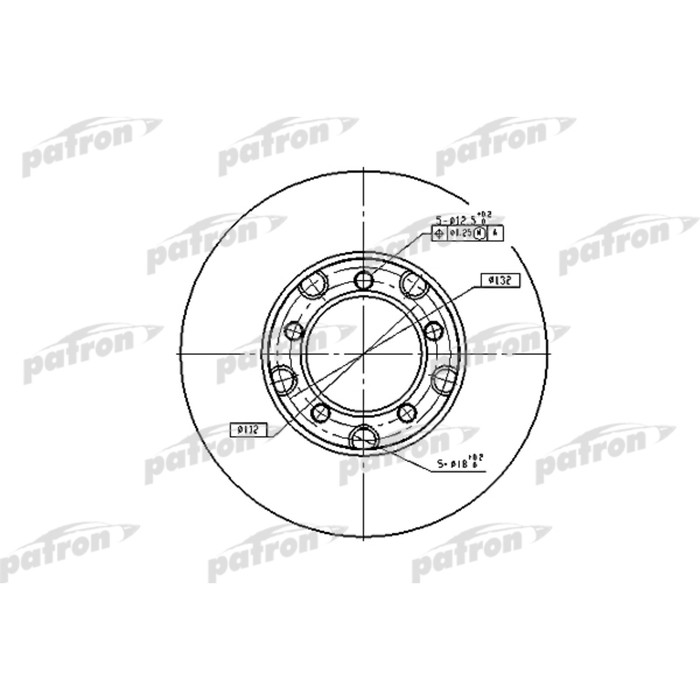 Диск тормозной Patron PBD1577