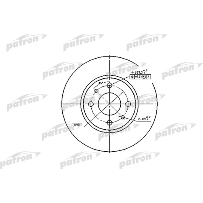 Диск тормозной Patron PBD1790