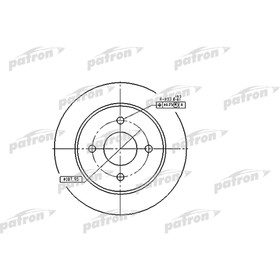 Диск тормозной Patron PBD2623 3174264