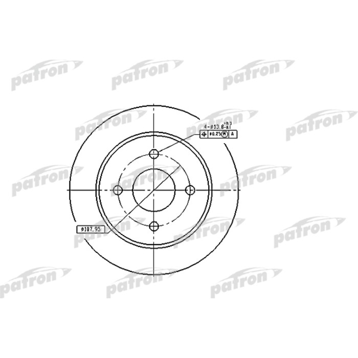 Диск тормозной Patron PBD2623