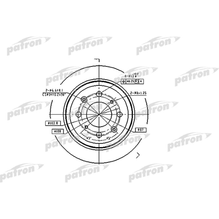 Диск тормозной Patron PBD2646