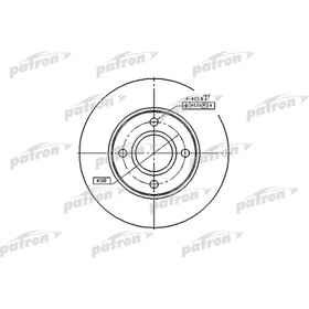 Диск тормозной Patron PBD4036 3174271