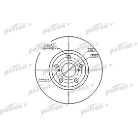 Диск тормозной Patron PBD4046 3174273