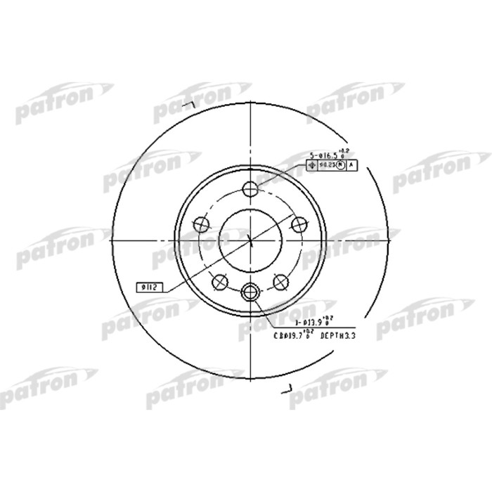 Диск тормозной Patron PBD4323