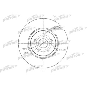 Диск тормозной Patron PBD4415 3174280