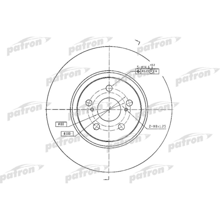 Диск тормозной Patron PBD4415