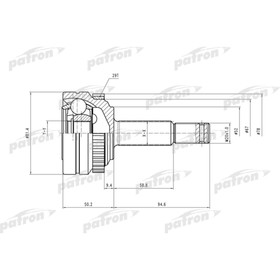 Шрус наружный Patron PCV1118 3175285