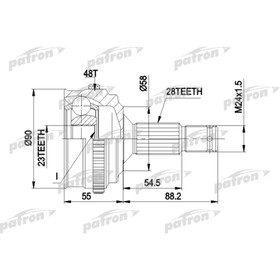 Шрус наружный Patron PCV1179 3175288