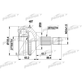 Шрус наружный Patron PCV1264 3175301
