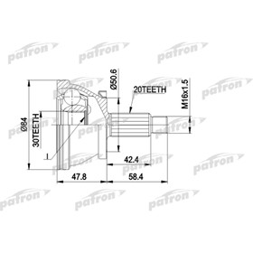 Шрус наружный Patron PCV1403 3175318