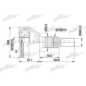 Шрус наружный Patron PCV1420 3175324