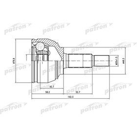 Шрус наружный Patron PCV1443 3175330