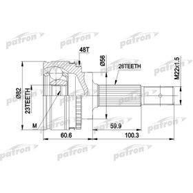 Шрус наружный Patron PCV1483 3175340