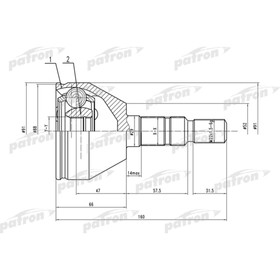 Шрус наружный Patron PCV1505 3175343