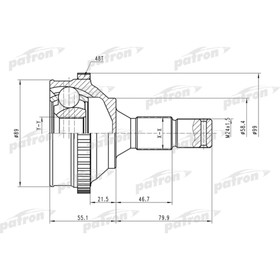 Шрус наружный Patron PCV1585 3175357