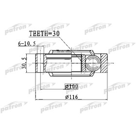Шрус внутренний Patron PCV1769 3175396